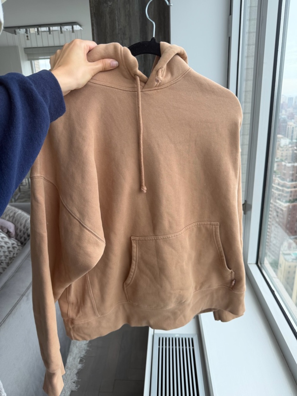 Aritzia TNA boyfriend Neutral Tan Hoodie